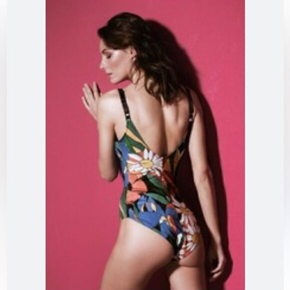 NWT ZARA TRF BRUTALLY SOFT FLORAL BODYSUIT SZ S - Picture 3 of 4